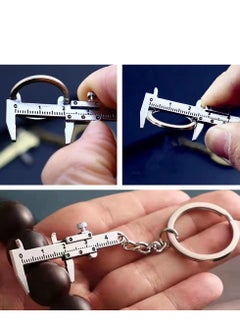Generic 2 Pcs Calipers Carabiner for Keys Couple Keychains Micrometer Measuring Too Caliper Scale Tool Keychain Mini Keychain Cool Keychains Tool Key Ring Cute Key Chain Vernier Ruler  - Image 5