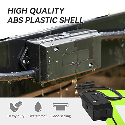 RVMATE 7 Way 8 Feet Trailer Cord Kit, Include Plug Holder and Trailer Connector Cable Wiring Harness with Waterproof Junction Box - Image 4