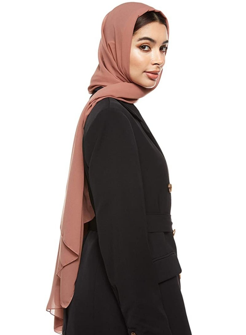 ELTRAZONE Chiffon Scarf for Women Fashion Soft Hijab Long Scarf Wrap - Image 2