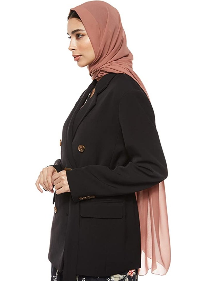 ELTRAZONE Chiffon Scarf for Women Fashion Soft Hijab Long Scarf Wrap - Image 3