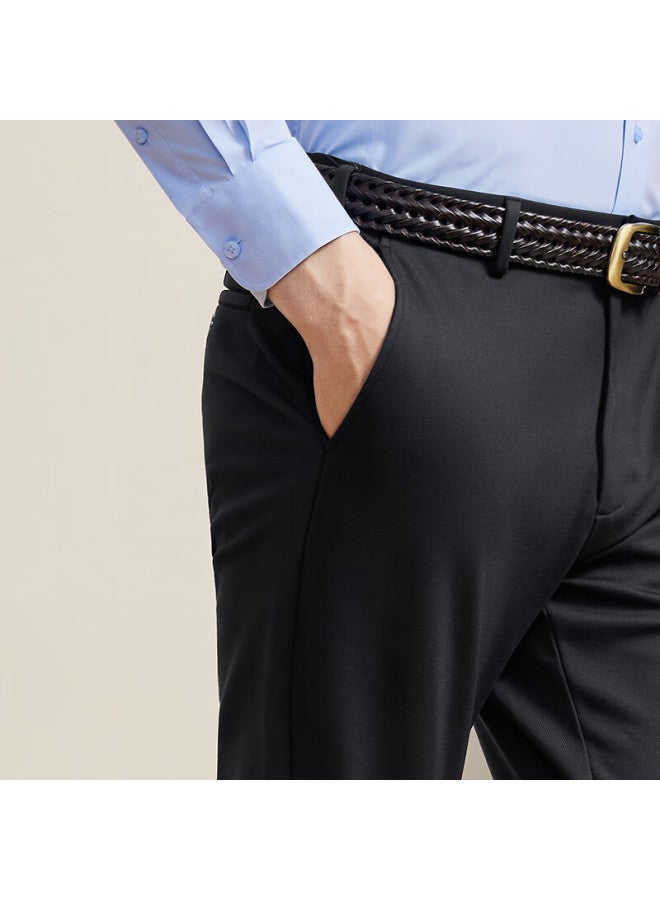 Youngor Autumn Solid Color Thick Wrinkle-resistant Straight-leg Casual Pants For Men 310046 - Image 2