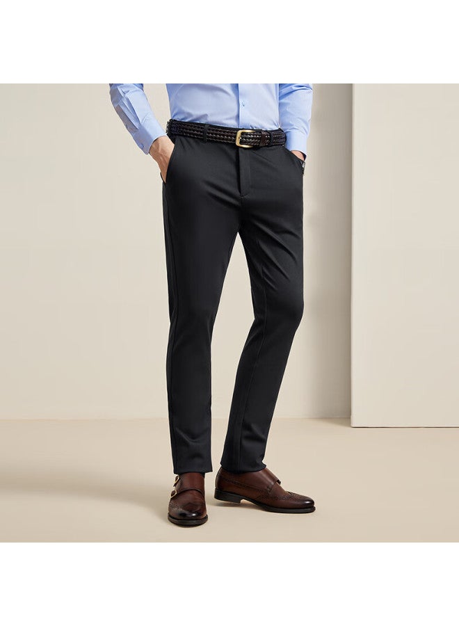 Youngor Autumn Solid Color Thick Wrinkle-resistant Straight-leg Casual Pants For Men 310046 - Image 1