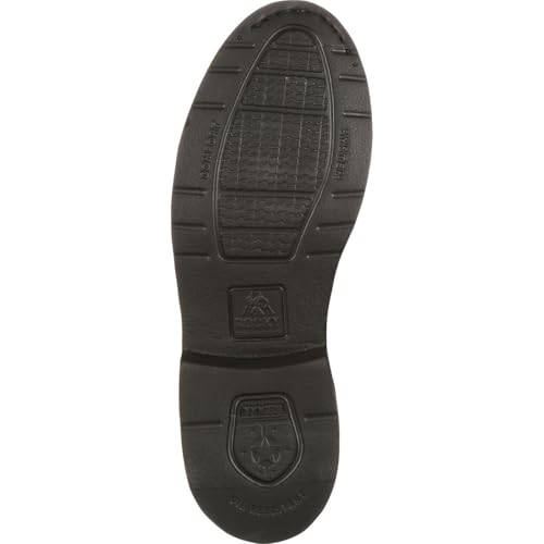 ROCKY High-Gloss Dress Leather Oxford Shoe, Black, Size 7.5(ME) - Image 3