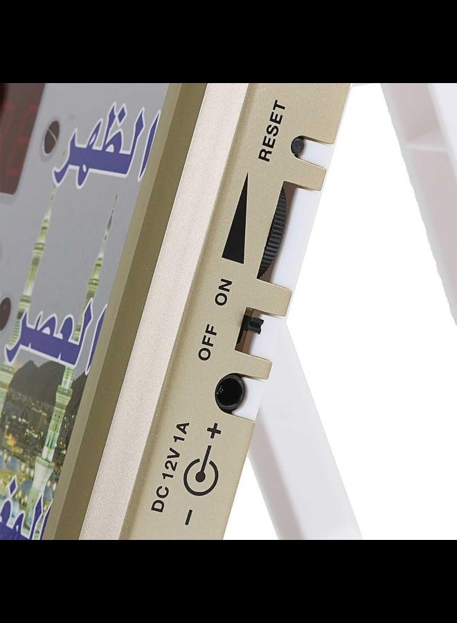 Azan Clock with Remote Control, LED Muslim Prayer Clock, Azan Wall Clock, Read Home/Office/Mosque Digital Azan Clock, Home Decor, Ramadan Eid Gifts  - Image 5
