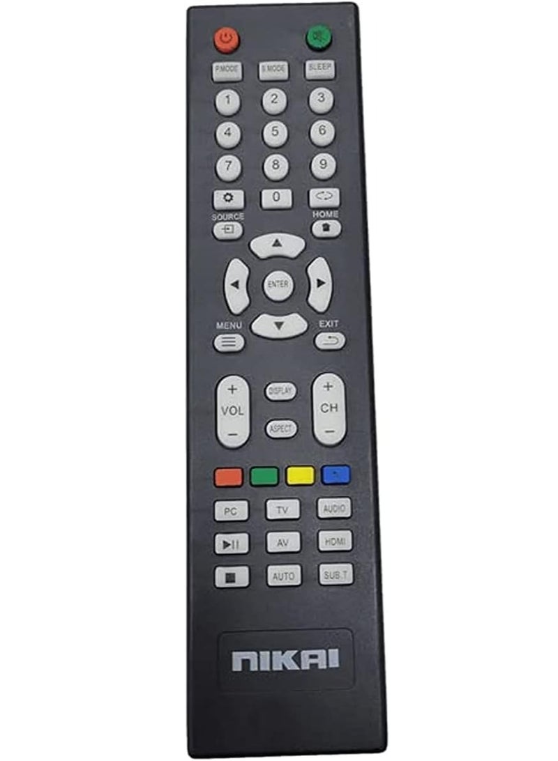 New Replacement Remote Control, Remote Control Fit, Universal Remote Control Compatible with NIKAI TV (TYPE 1) - Image 1
