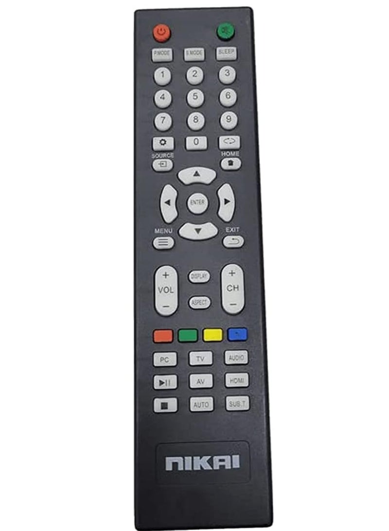 New Replacement Remote Control, Remote Control Fit, Universal Remote Control Compatible with NIKAI TV (TYPE 1) - Image 2