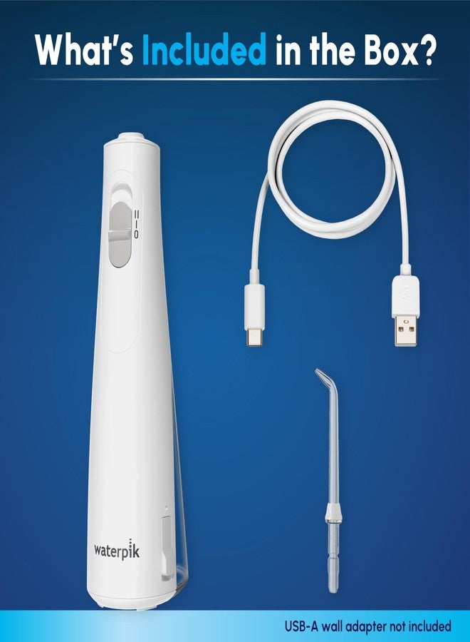 Waterpik Cordless 1100 Rechargeable Portable Water Flosser for Teeth Cleaning and Flossing, Travel, Braces Care, Healthier Gums, Waterproof for Shower, ADA Accepted, WF-30CD White, Packaging May Vary - Image 4