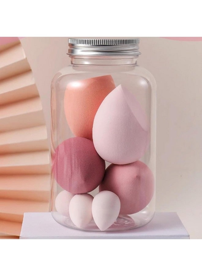 Beauenty 14-Piece Makeup Sponge Set- Multi soft color Mini Makeup Sponge, Powder Puff Long Lasting Beauty Sponge Wet & Dry Use for Women ,Pink - Image 2