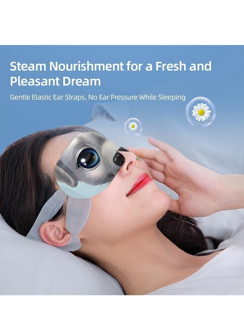 Excefore Steam Eye Masks for Dry Eyes, Self Heating Eye Mask, Disposable SPA Warm Eye Mask, Sleep Eye Mask for Dry Eyes, Dark Circles, Puffy Eyes, Puffiness, Relief Stress Eye Fatigue, Migraine 30 Packs - Image 2