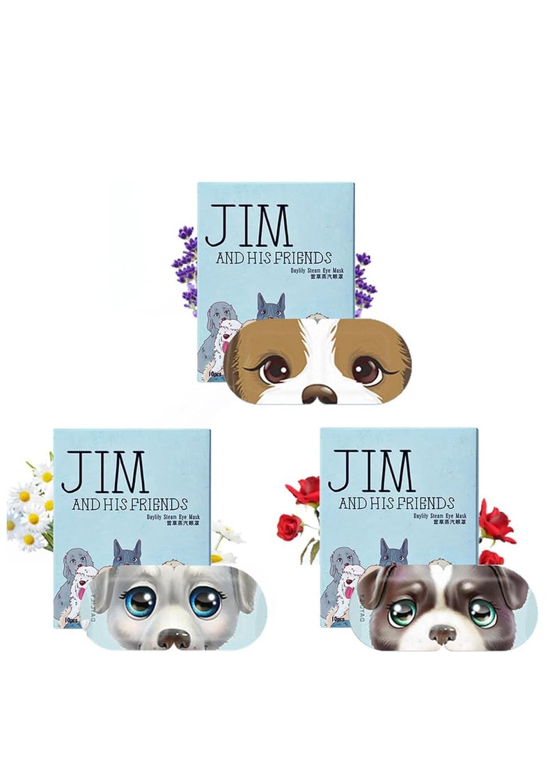 Excefore Steam Eye Masks for Dry Eyes, Self Heating Eye Mask, Disposable SPA Warm Eye Mask, Sleep Eye Mask for Dry Eyes, Dark Circles, Puffy Eyes, Puffiness, Relief Stress Eye Fatigue, Migraine 30 Packs - Image 1