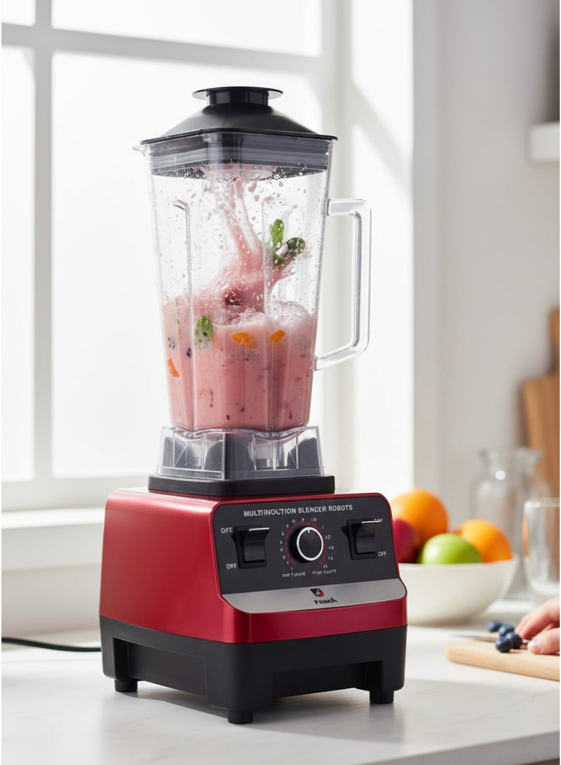 FUJIKA Multifunctional Blender - 2500W - 2.5L Bowl - 0.8L Grinder - FJK-2500B - Image 3