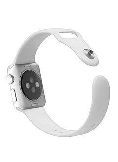 ten.tech Ten Tech Silicone Sport Band for Apple Watch Ultra/Ultra 2 49mm 45mm 44mm 42mm, Waterproof Soft Silicone Sports Band for iWatch Ultra SE 8/7/6/5/4/3/2/1, white  - Image 4