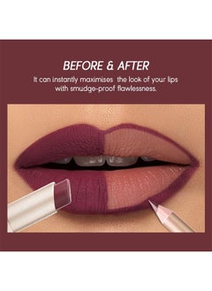 Ushas Matte Lips，2 in 1 Waterproof Lipstick and Lip Liner Combo Set - Long Lasting Matte Lipstick Pen with Liner Set Makeup Kit #S6  - Image 5