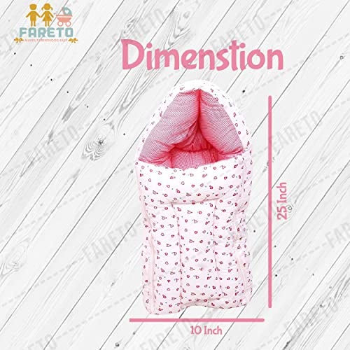 FARETO First Kids Step 3-in-1 Baby Wrapper Sleeping Bag, 0-6 Months, Multicolour - Image 5