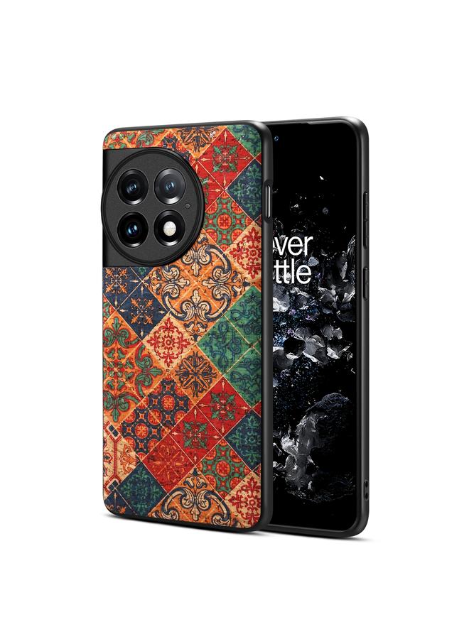 Zaboon For OnePlus Ace 2 Pro Four Seasons Flower Language Series TPU Phone Case(Winter Blue)