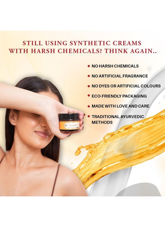 HERBS & GREENS - Ayurvedic Kumkumadi Radiance Moisturising Face Cream | Hydration, Glow & Skin Brightening | Pigmentation & Spots | Anti Aging Day & Night Face Moisturizer For Woman & Men | Oily/Combination & Dry Skin | 50 Gm - Image 1