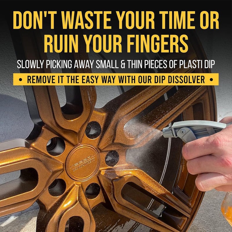 DipYourCar .com Plasti Dip Dissolver -(Pack of 2) Finish Remover, Striper, and Cleaner for Plastic Dip Painted Cars - Liquifies and Removes Dip to Thin to Peel (32 oz Spray Bottle) - Image 5