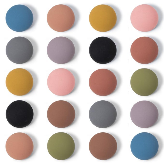 20PCS FRIDGE MAGNETS CUTE LOCKER DECOR MAGNET COLORFUL DECORATIVE MATTE HEMISPHERIC REFRIGERATOR MAGNETS STRONG WHITEBOARD MAGNETS FOR CLASSROOM OFFICE OR HOME USE