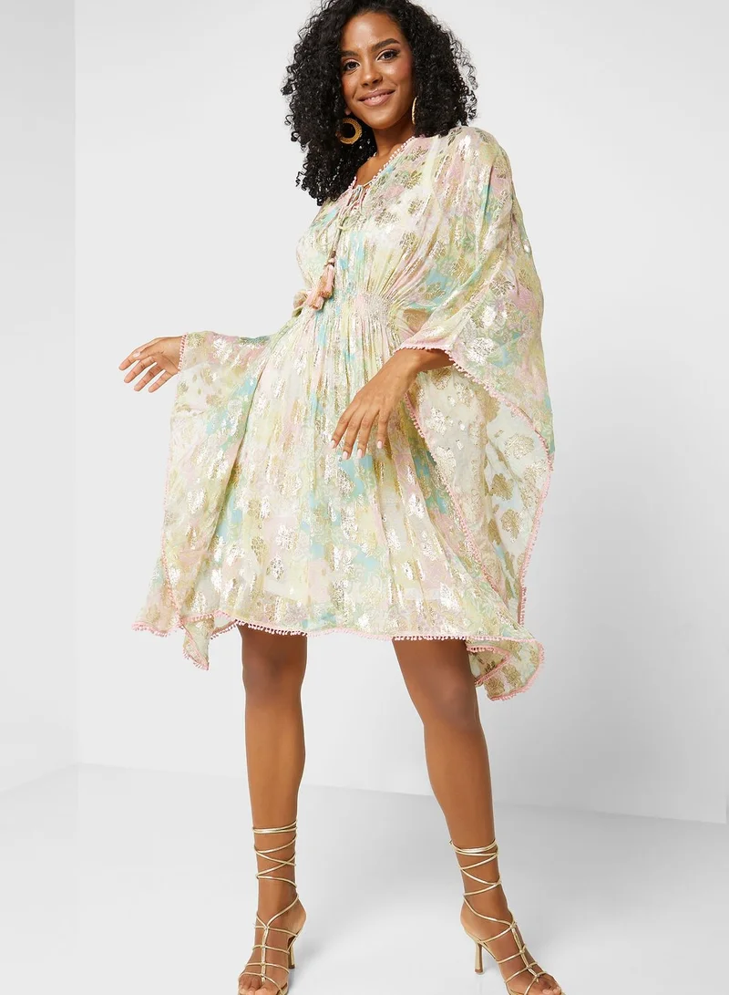 That’s My Gal Drawstring Detailed Kaftan Dress
