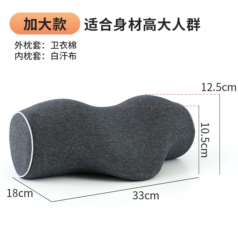 Cervical pillow memory foam pillow core pure cotton cervical special pillow reverse bow neck dredging traction pillow wholesale neck pillow  - Image 1