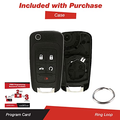 KeylessOption Just The Case Keyless Entry Remote Control Car Key Fob Shell Replacement for OHT01060512 - Image 3