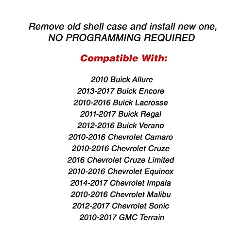 KeylessOption Just The Case Keyless Entry Remote Control Car Key Fob Shell Replacement for OHT01060512 - Image 5