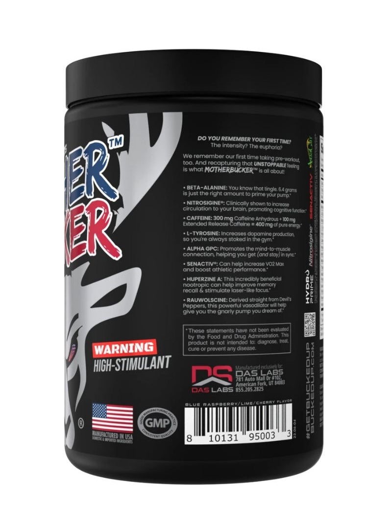 Bucked Up Mother Bucker Pre-Workout 390grams Rocket Pop  - Image 2