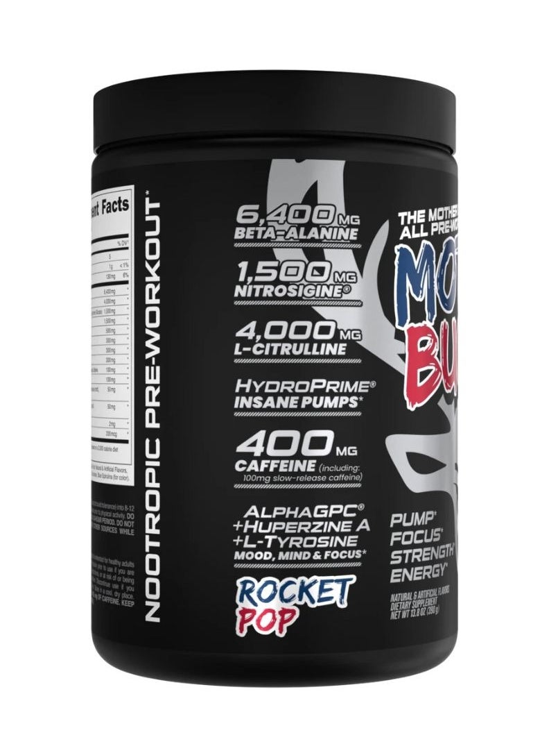 Bucked Up Mother Bucker Pre-Workout 390grams Rocket Pop  - Image 3
