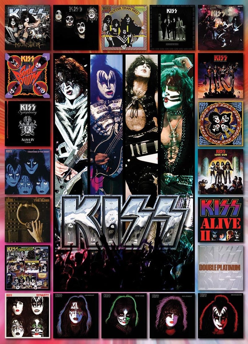 EuroGraphics KISS The Albums 1000Piece Puzzle Black - Image 2