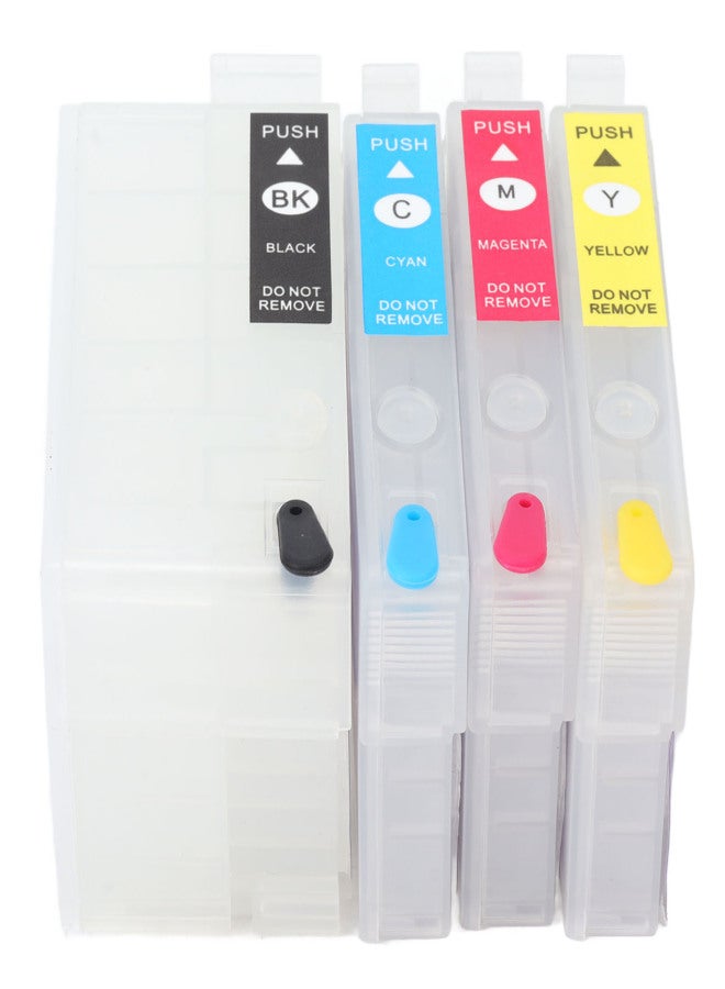 4 Colors Ink Cartridge with Permanent Chip Printer Refill Ink Box Replacement Black Cyan Magenta Yellow T252XL1 T252XL2 T252XL3 T252XL4 - Image 1