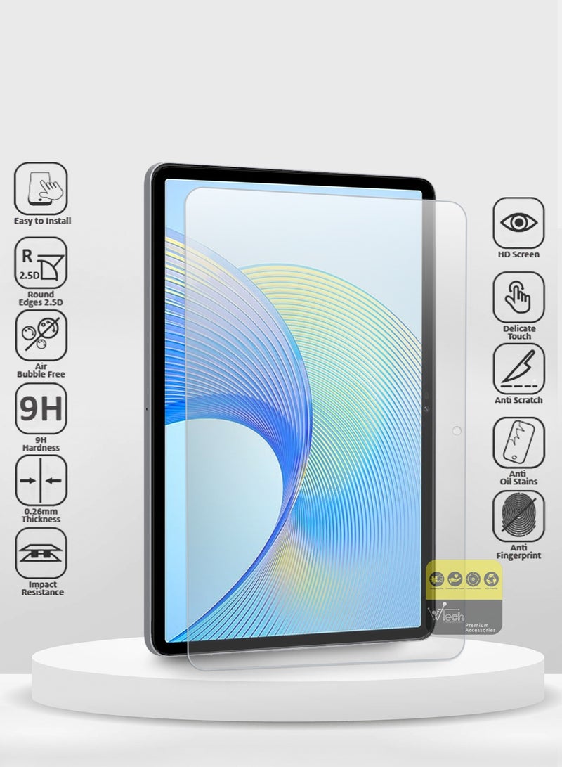 Wtech Honor Pad X9 11.5 Inch 2023 Premium Series Curved Edges Full Cover Tempered Pro Plus Series Glass Screen Protector (TSGPCN) - Clear - Image 2