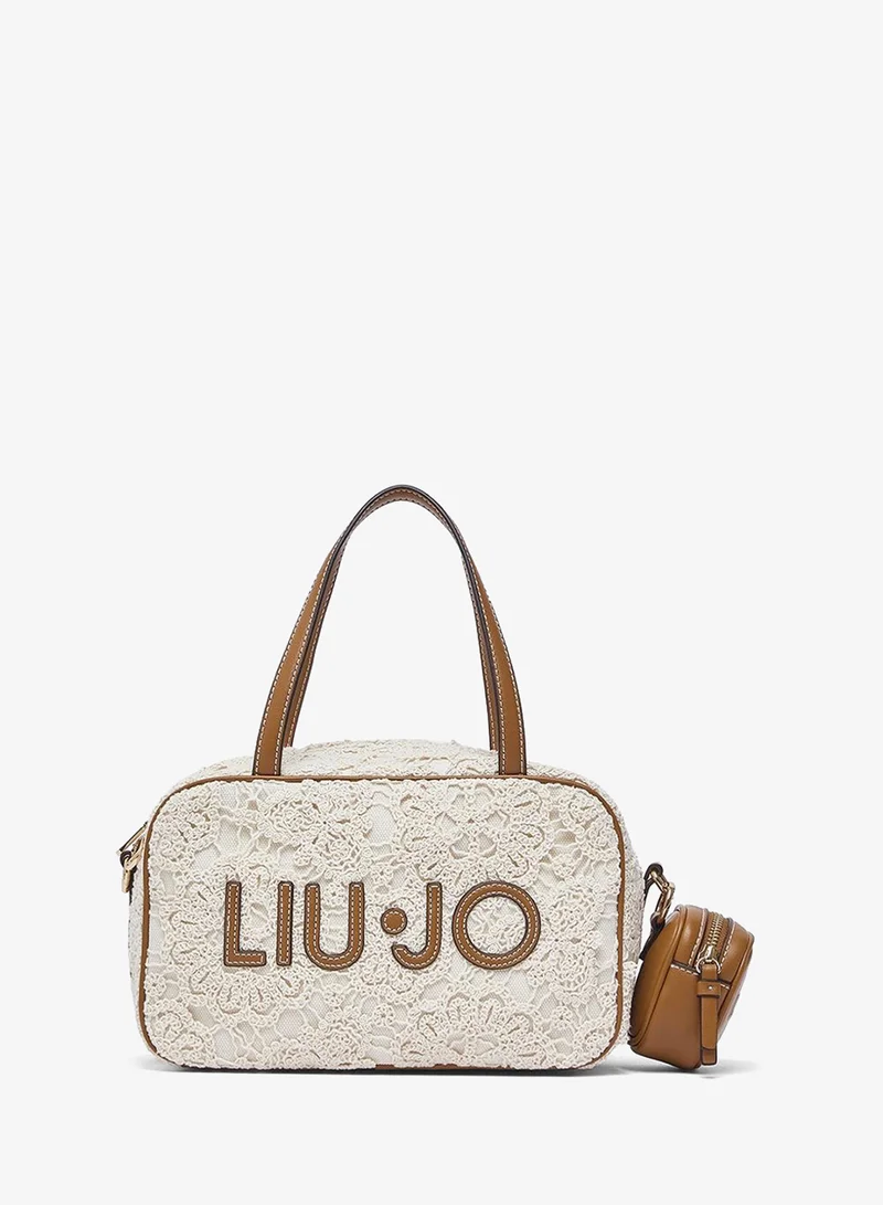 Liu Jo Medium bowling bag with lace detailing