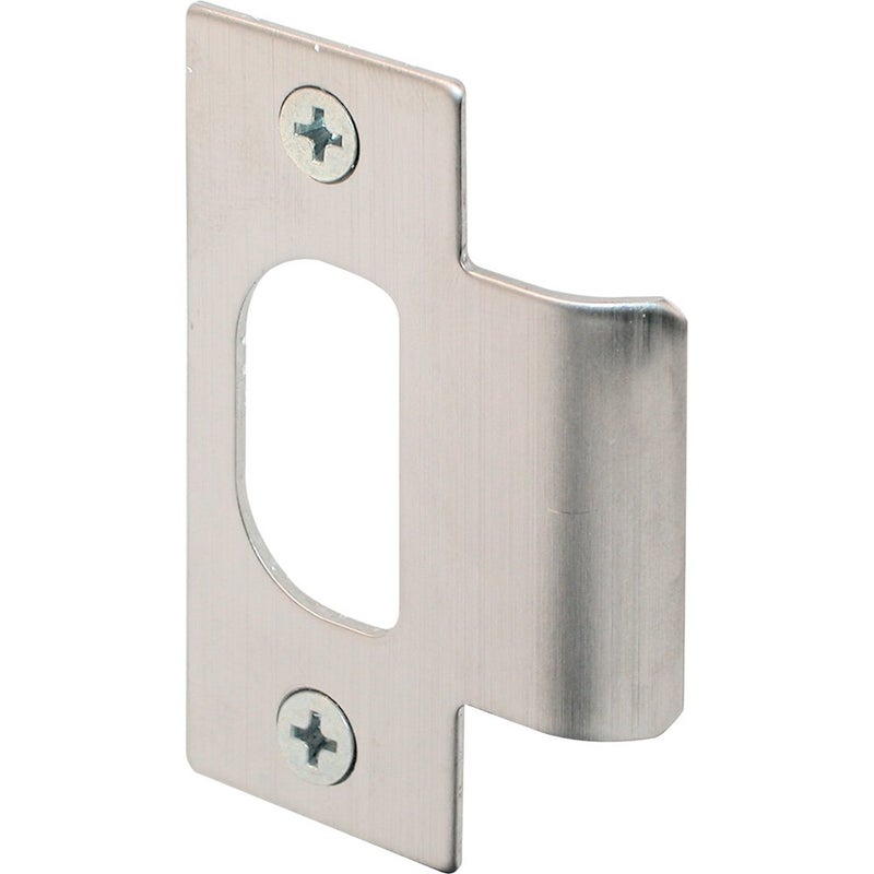 PrimeLine E 2299 Stainless Steel Standard Tstrike Door Strike Plate 218 In Hole Spacing Chrome Plated Single Pack