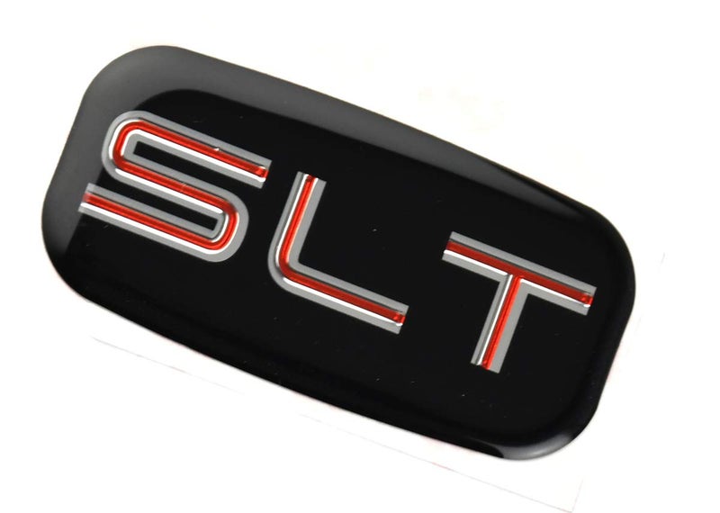 CDD 2X SLT Cab Emblems 3D Sticker Nameplate Letter Logo Roof Pillar Replacement for 02-07 Yukon Suburban Sierra 03 06 (Chrome/Red) - Image 4