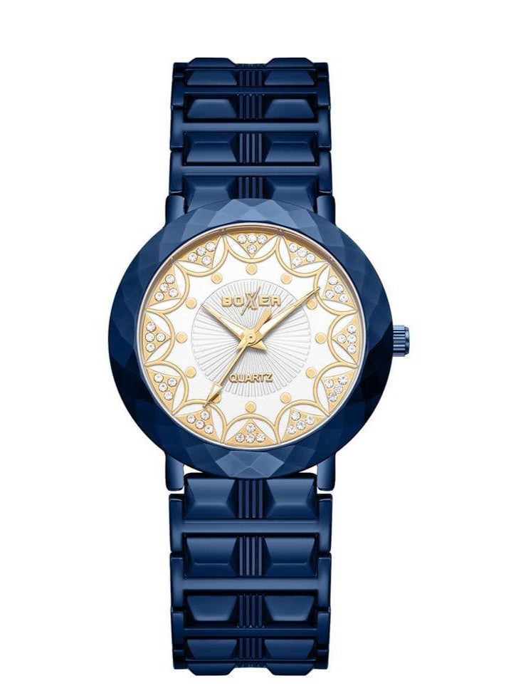 Boxer BX-073-7 Ladies Analog Wrist Watch – Elegant Stainless Steel Strap, Stylish Everyday Fashion Timepiece - Image 2