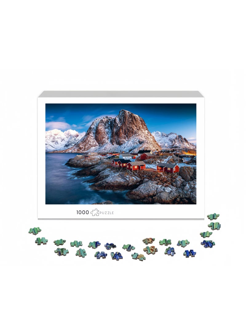 Topbright 1000-piece Lofoten Islands-themed Puzzle | High-Quality Painted Puzzle Game | Family Entertainment/Friendship Souvenir/Decorative Puzzle - Image 2