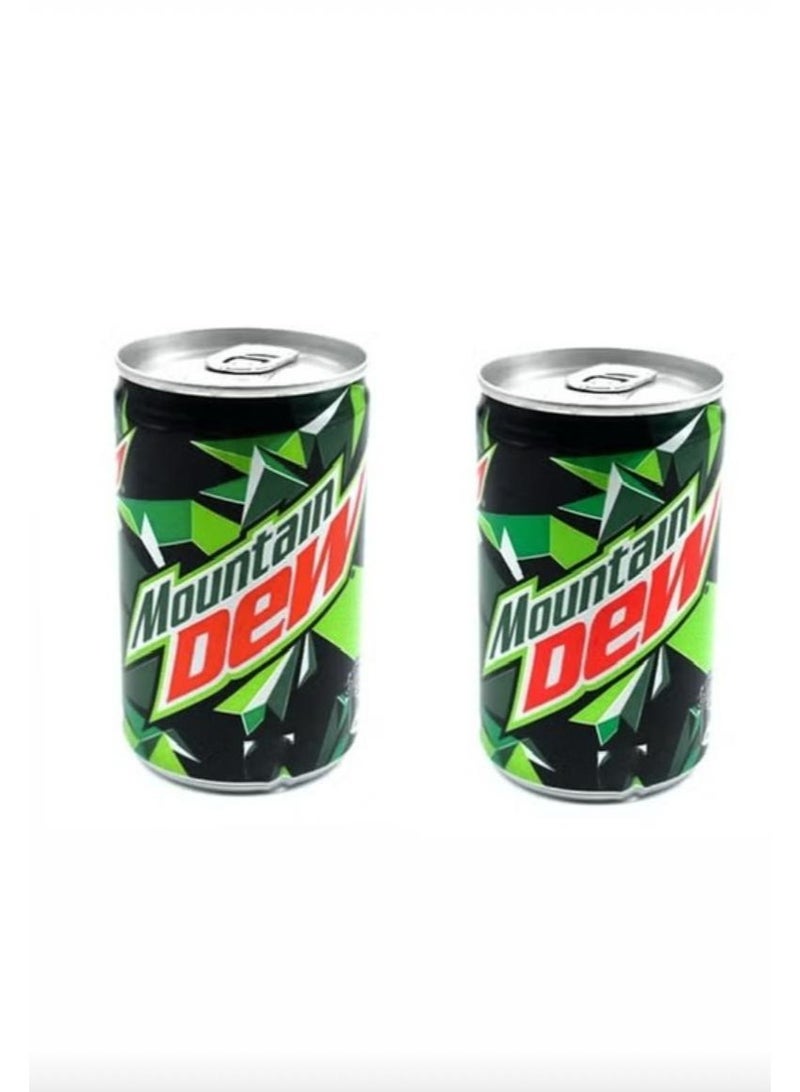 ماونتن ديو 2 مشروب ماء غازي بعلب صغيرة من ماونتن ديو،