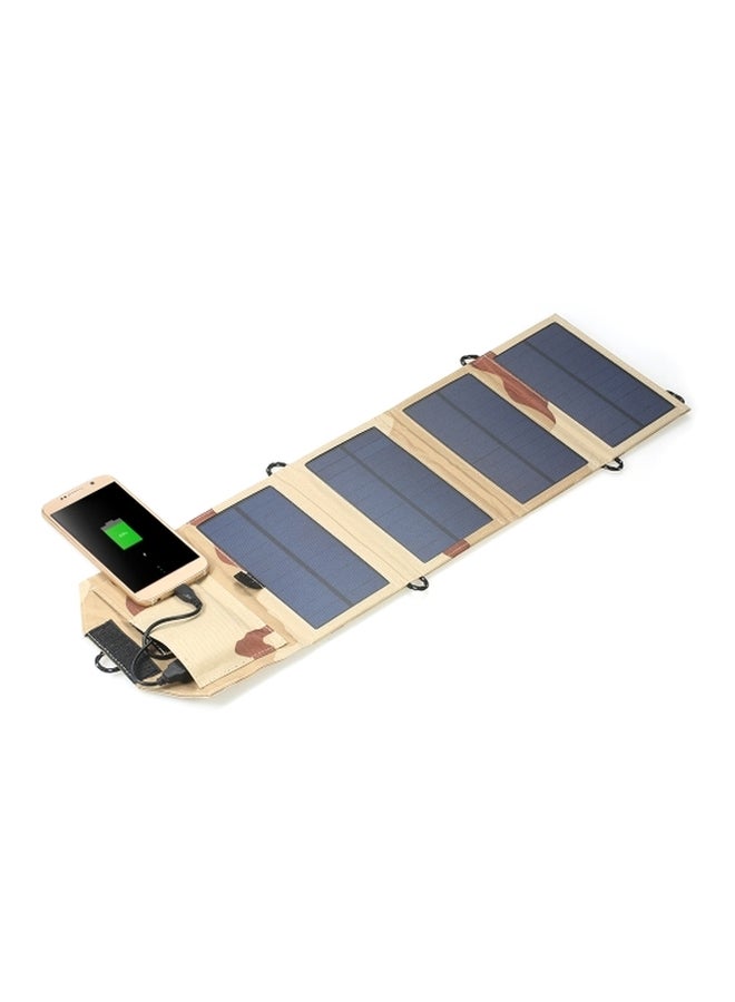 NIBEMINENT USB Port Foldable Solar Panel Grey/Beige - Image 4