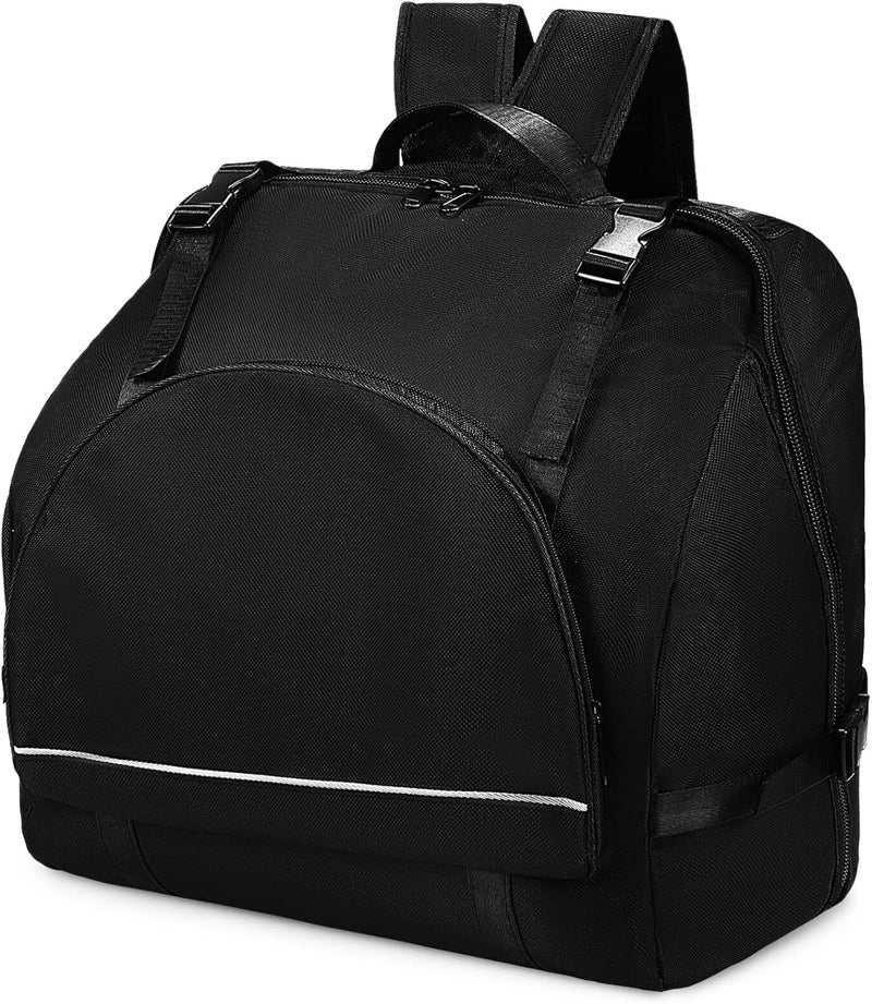 Vaguelly Vaguelly Accordion Bag Padded 486072 Bass Piano Gig Bag Backpack with Shoulder Straps Accessories Bag Accordion Case Instrument Carrying Bag Black  - Image 1