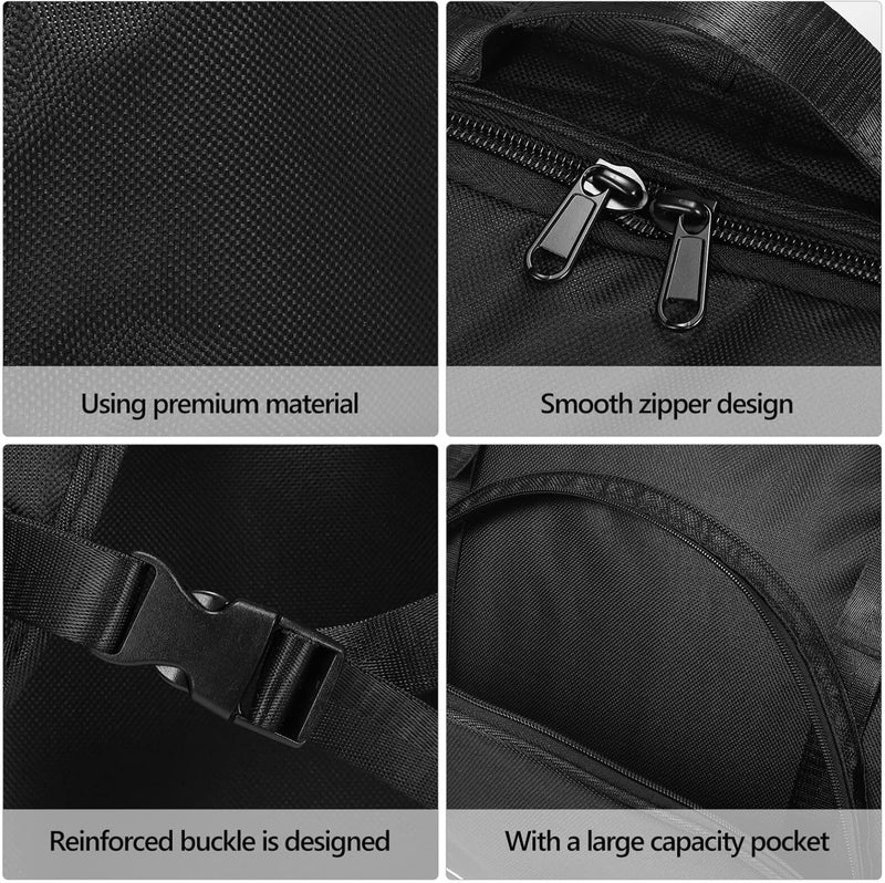Vaguelly Vaguelly Accordion Bag Padded 486072 Bass Piano Gig Bag Backpack with Shoulder Straps Accessories Bag Accordion Case Instrument Carrying Bag Black  - Image 4