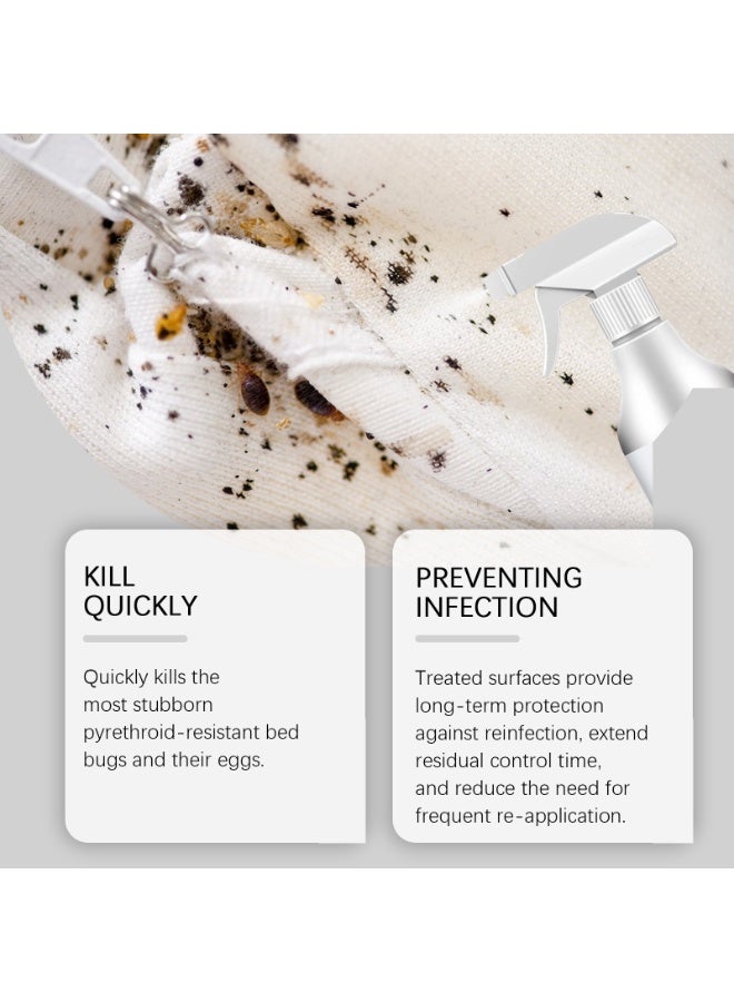 Jakehoe Ready-to-Use Bed Bug Killer Spray, Kills Bed Bugs and Bed Bug Eggs, Kills Fleas and Dust Mites, Roach & Fly Killer Spray, Plant-Based Actives Kill Insects & Bugs on Contact, Non-Greasy, Repellent Indoor flea moth bugs bed bugs, No Stains, Fresh Scent 120ML - Image 5