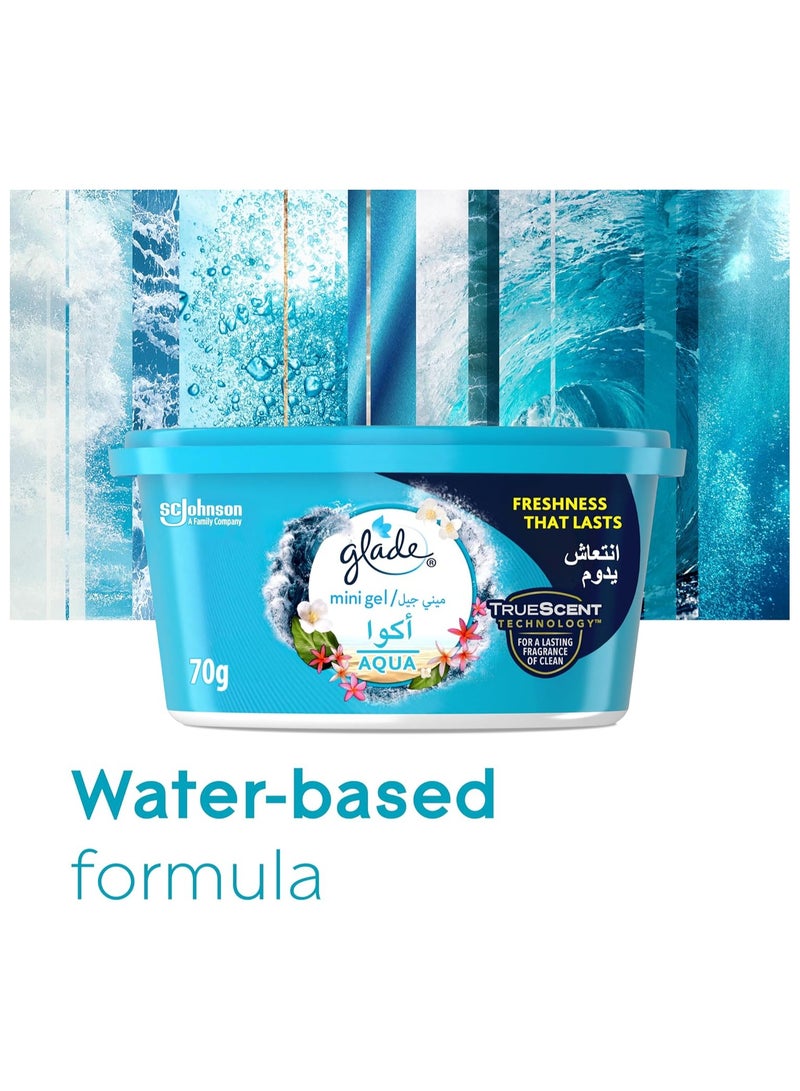 جليد معطر جو أكوا ميني جل متعدد الاستخدامات ينعش أي غرفة 70 جرام - Image 3