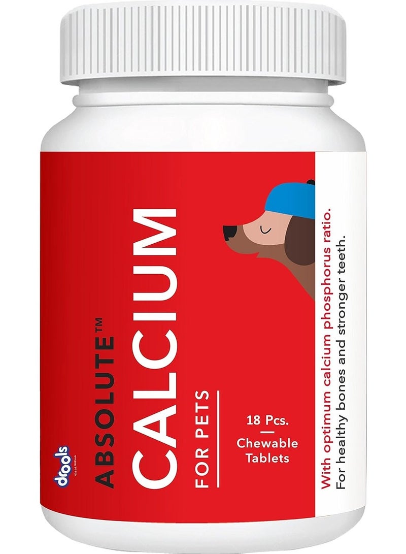 Drools Absolute Calcium Tablet for Pets, 18 Pieces - Image 1
