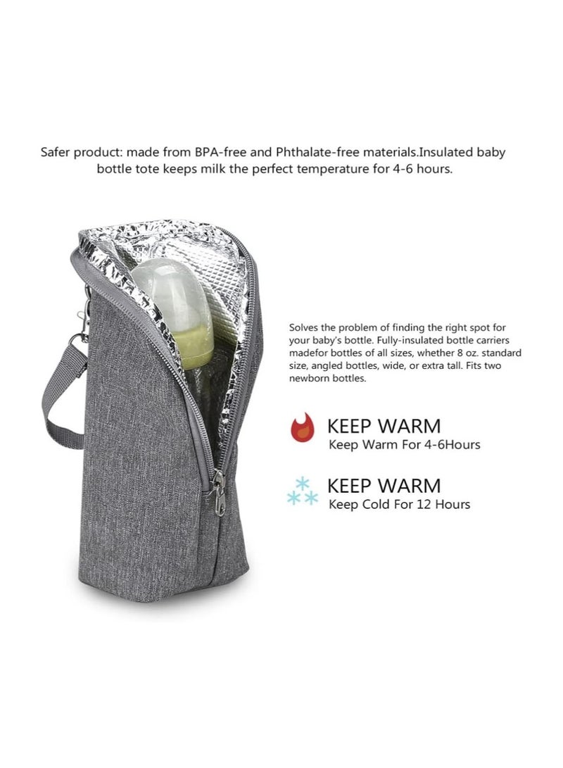 Insulated Baby Bottle Bags, Portable Breastmilk Storage Tote Thermal Feeding Pouch Holder Travel Carrier, Heat Preservation and Cold Preservation - Image 3