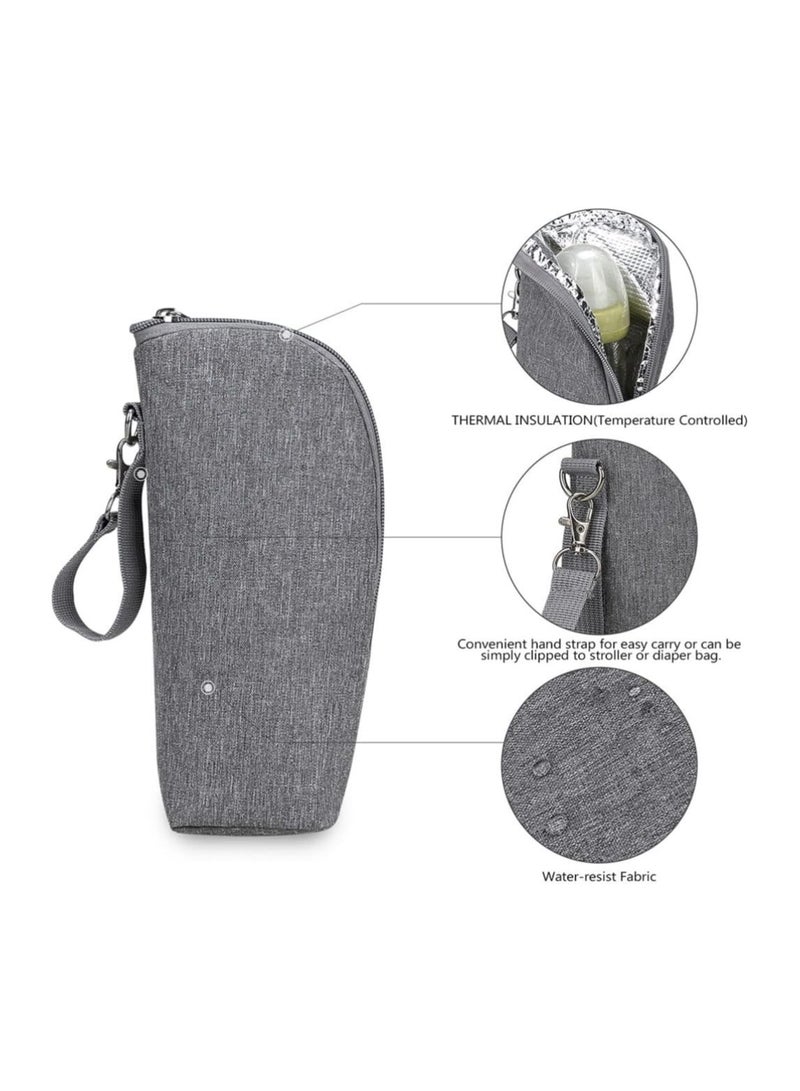 Insulated Baby Bottle Bags, Portable Breastmilk Storage Tote Thermal Feeding Pouch Holder Travel Carrier, Heat Preservation and Cold Preservation - Image 4