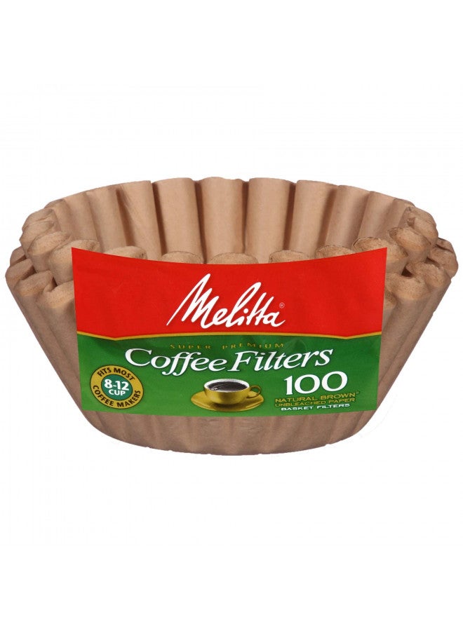 Melitta Melitta Basket Coffee Filters Natural Brown Unbleached 100 Count - Image 1