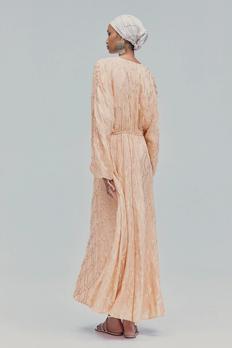 H&M Jacquard-weave kaftan dress