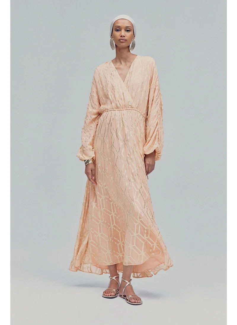 H&M Jacquard-weave kaftan dress