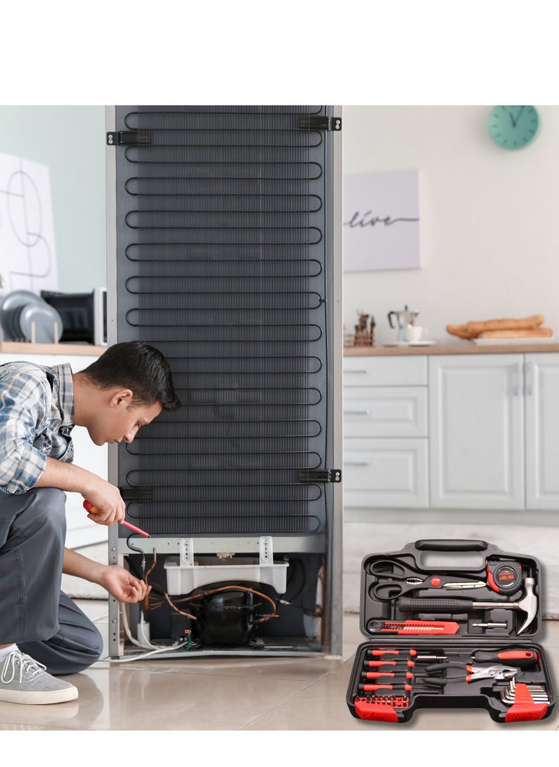 JSA - 39-Piece of hand Tool Set is a complete set of hand tools designed to meet all your home and professional maintenance and repair needs. Durable and compact design, making it ideal for home use. - Image 1