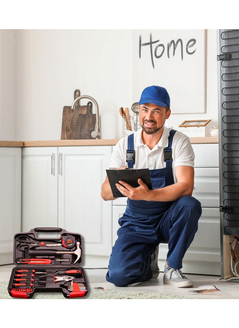 JSA - 39-Piece of hand Tool Set is a complete set of hand tools designed to meet all your home and professional maintenance and repair needs. Durable and compact design, making it ideal for home use. - Image 1